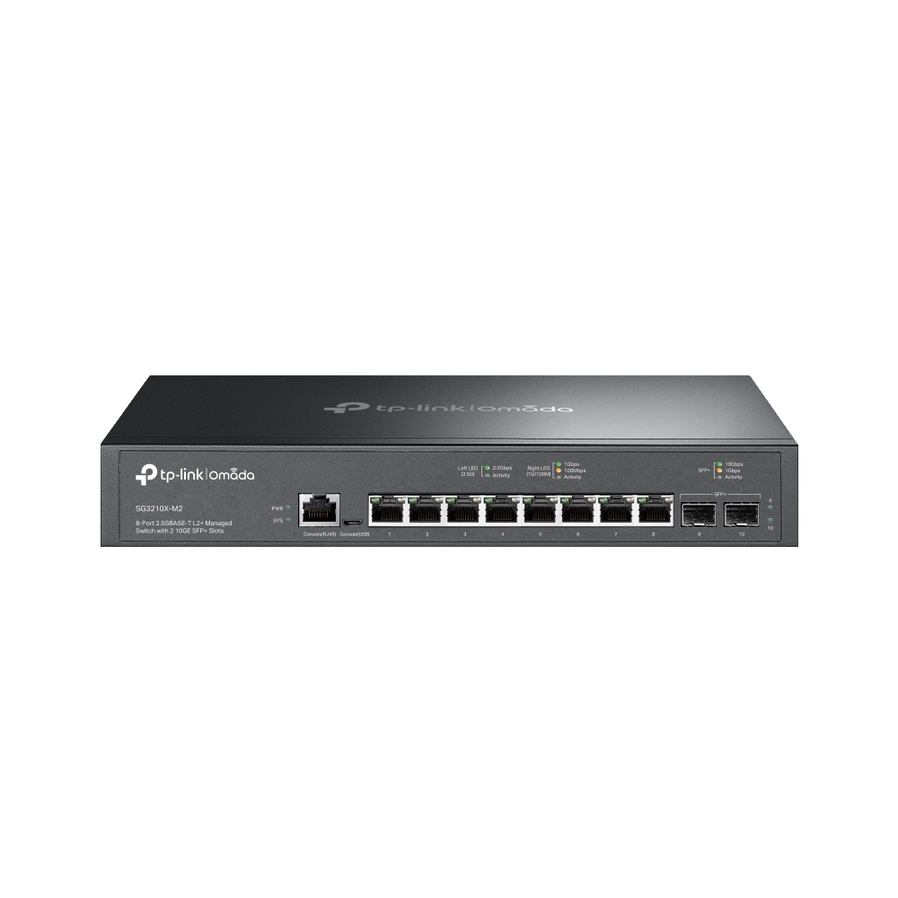 TP-Link 8-Port Managed L2+ switch SG3210X-M2