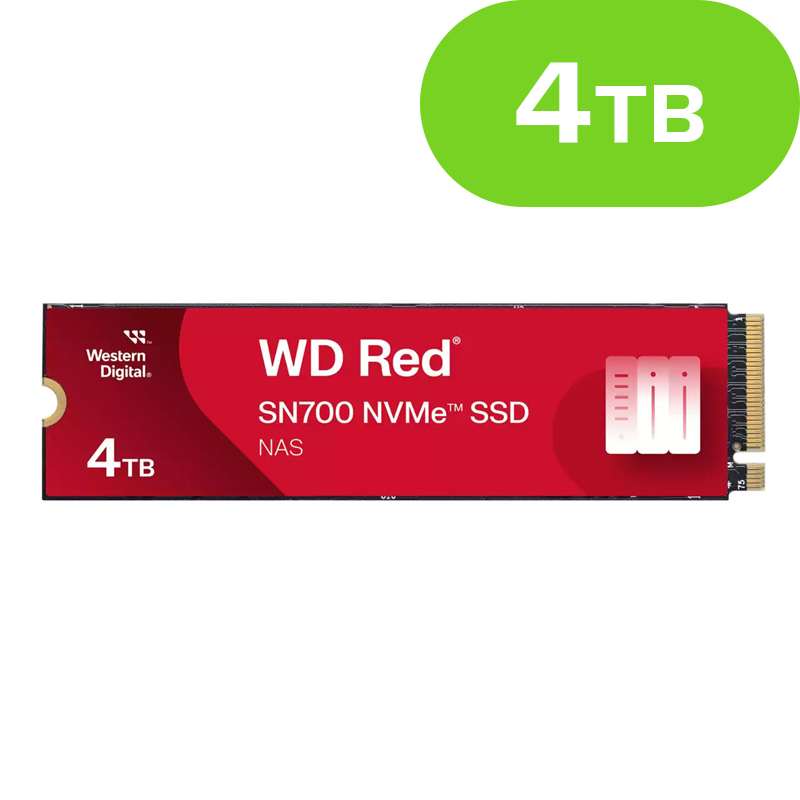 4TB WD Red SN700 NVMe SSD WDS400T1R0C