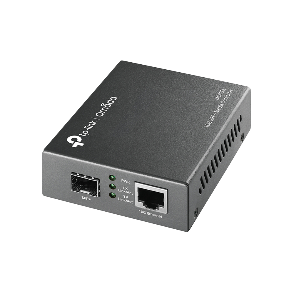 TP-Link Omada 10G Multi-Gigabit SFP Media Converter MC420L