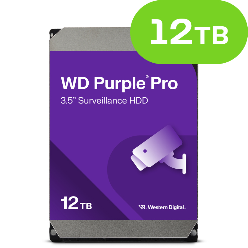 12TB Western Digital Purple Pro Surveillance Storage HDD WD122PURP