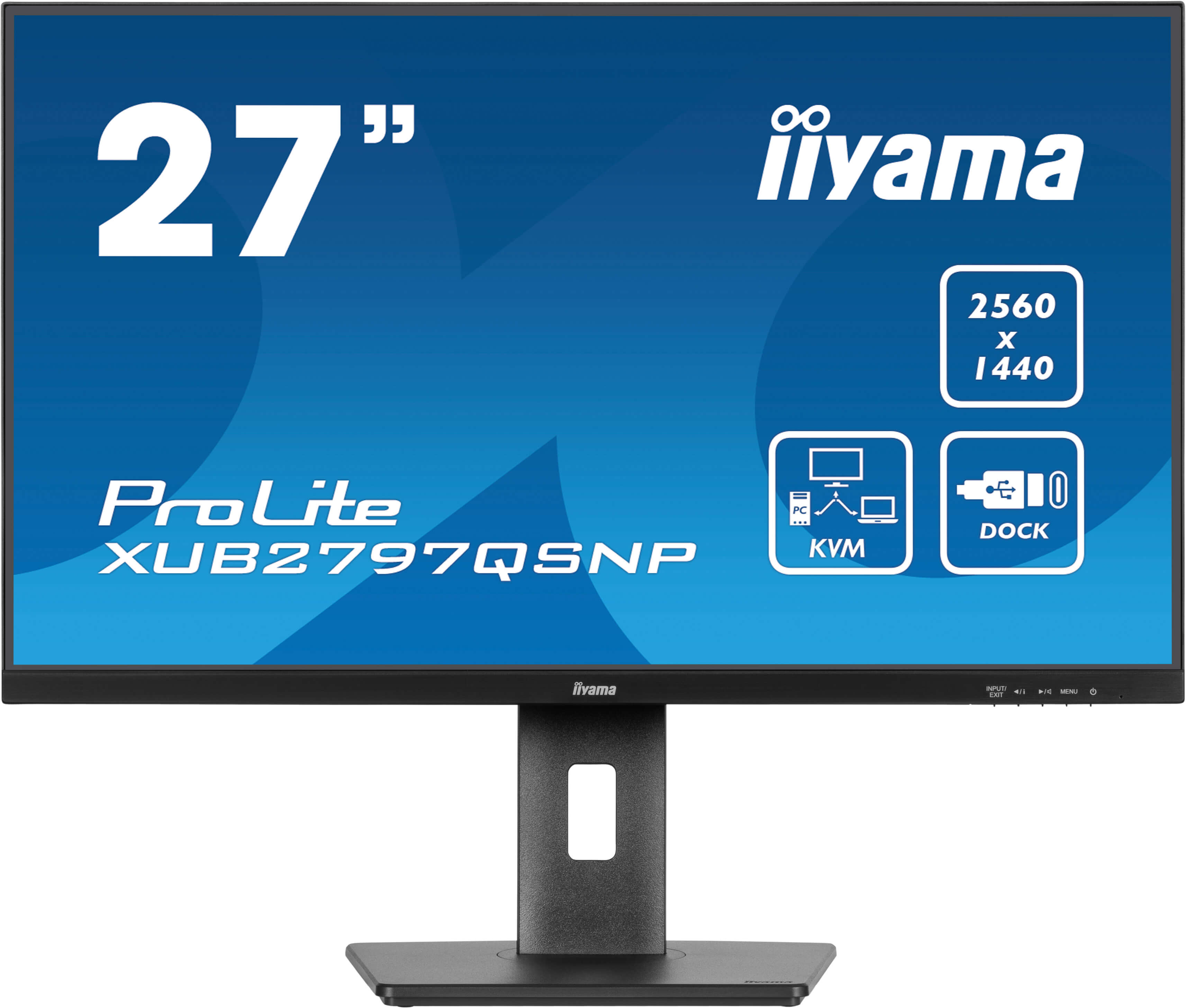 iiyama ProLite XUB2797QSNP-B1 27inch QHD IPS monitor met RJ45 (LAN) LED-Monitor