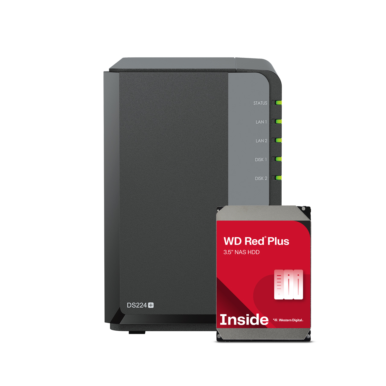 Synology DS224+ RED 8TB (2x 4TB) bundel TBDS224p-24R