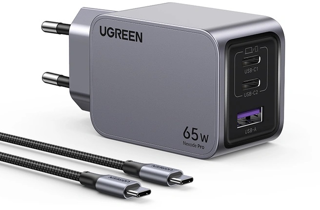 UGREEN Nexode Pro 65W 3-Port GaN Fast Charger Set EU 25871