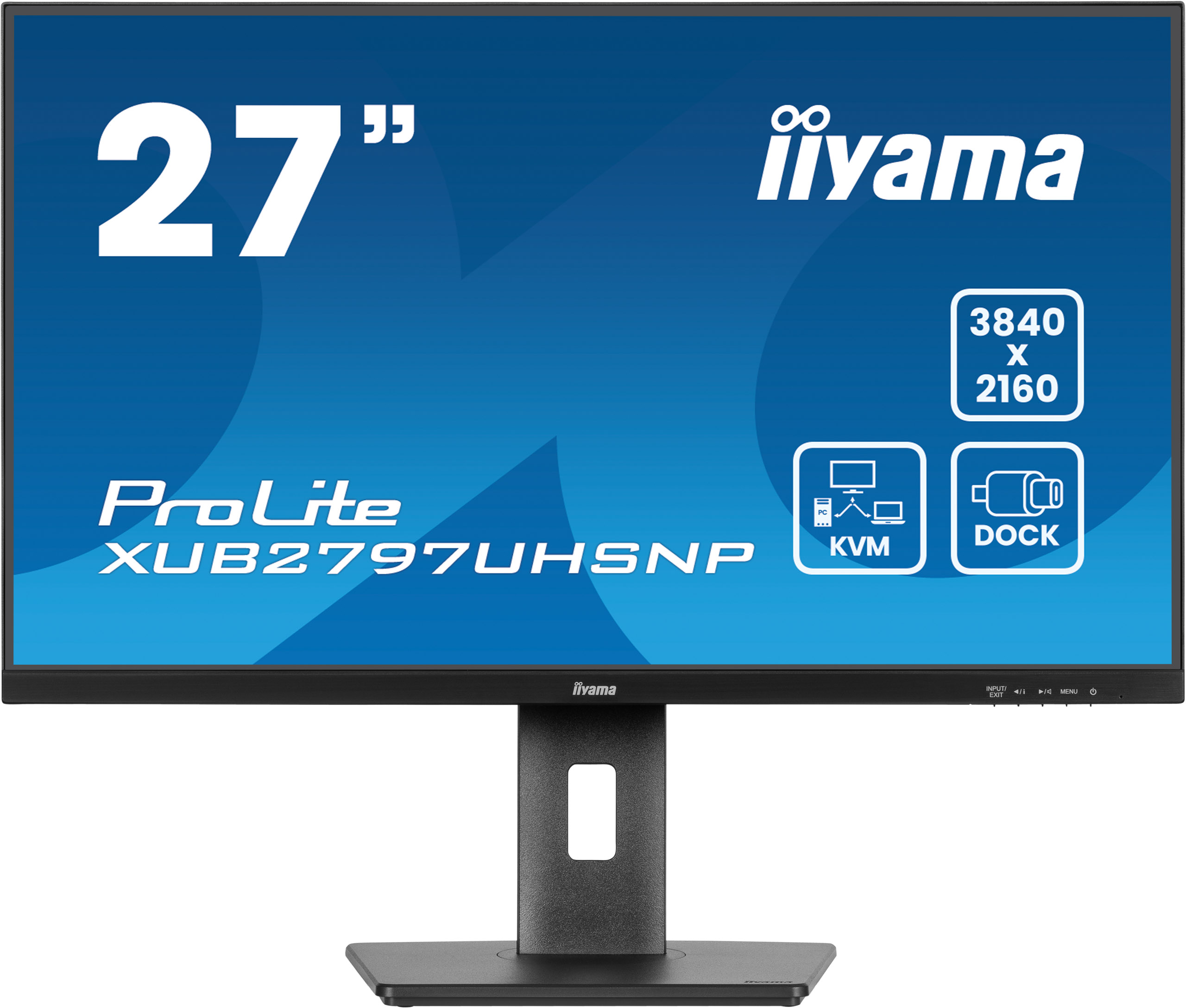 iiyama ProLite XUB2797UHSNP-B1 27inch 4K IPS monitor met RJ45 (LAN) LED-Monitor