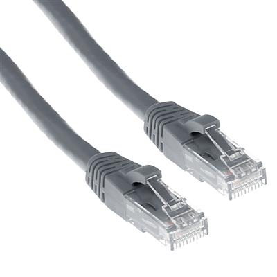 ACT Grijze 0,5 meter U/UTP CAT6A patchkabel snagless met RJ45 connectoren